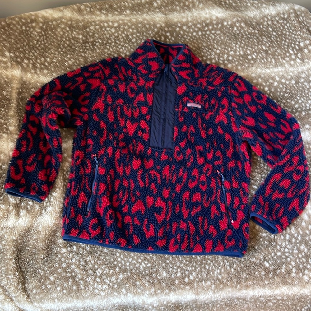 Vineyard vines fuzzy fleece Shep Shirt